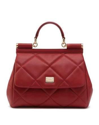 Dolce & Gabbana Medium Sicily Bag In Aria Matelasse Calfskin