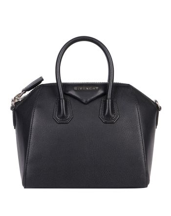 Givenchy Mini Antigona bag in eggplant grained leather BB05114012 Black